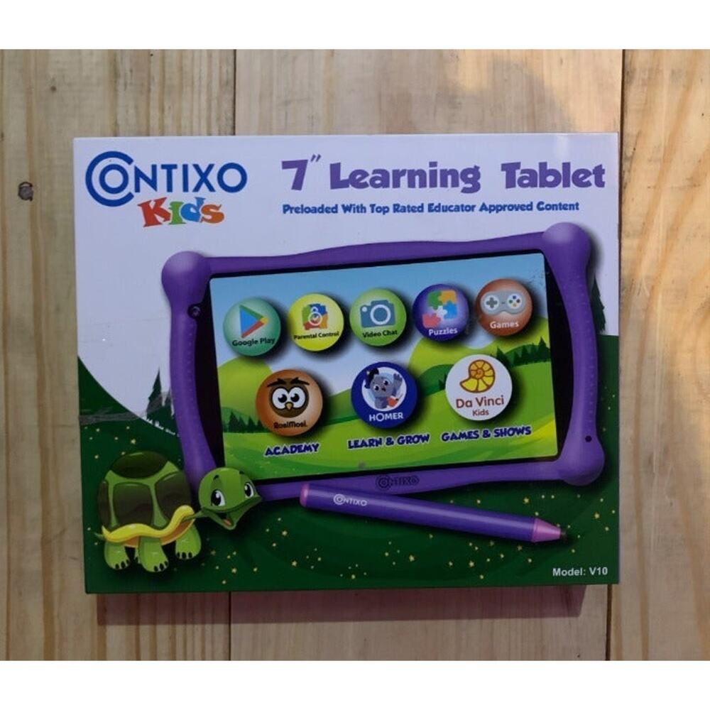 Contixo kids 7" learning tablet V10-Purple1